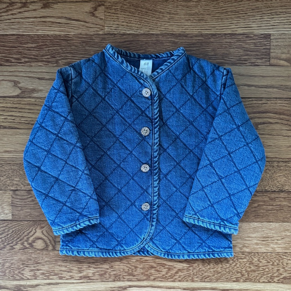 H&M Toddler Quilted Denim Jacket 2T